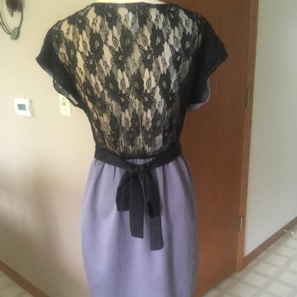 Sound& Matter Gray, Black Lace, Pockets Dress Sz S - Picture 2 of 15